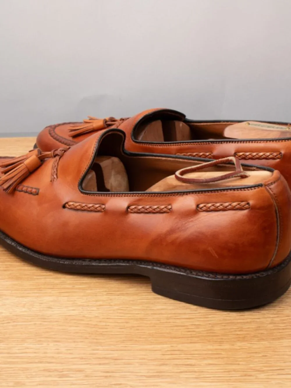 Allen Edmonds Pembroke Shoes Men's 9.5 E Walnut Brown Leather